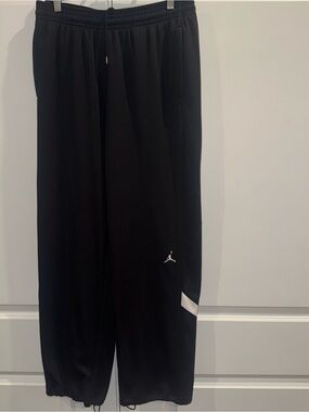 Jordan Black Jogger Sweatpants with White Jumpman Accent